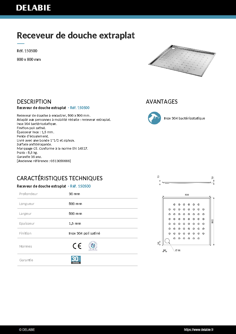 Fiche technique fournisseur