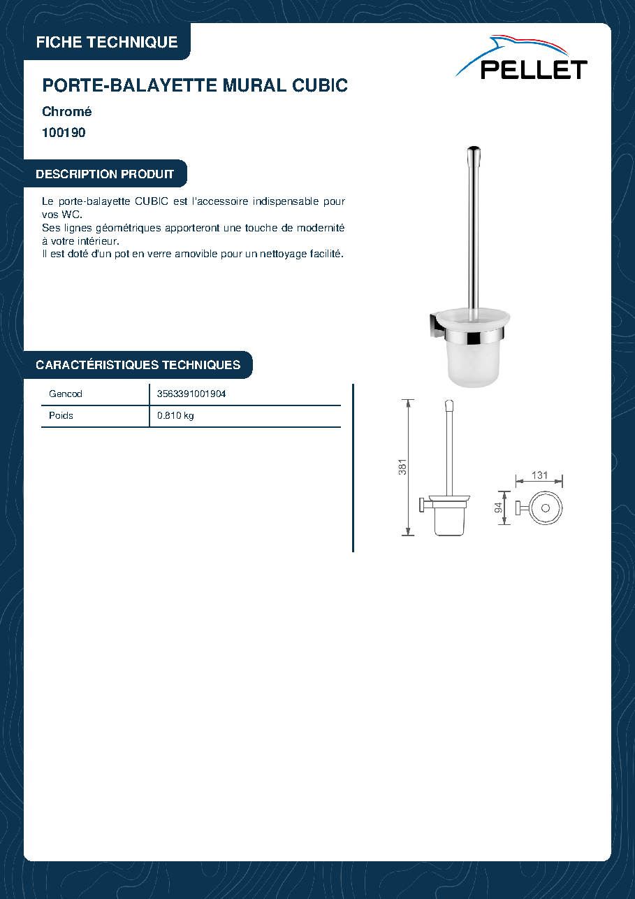 Fiche technique fournisseur