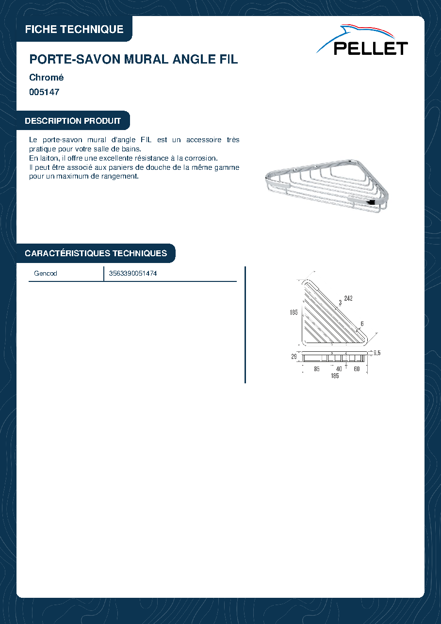Fiche technique fournisseur