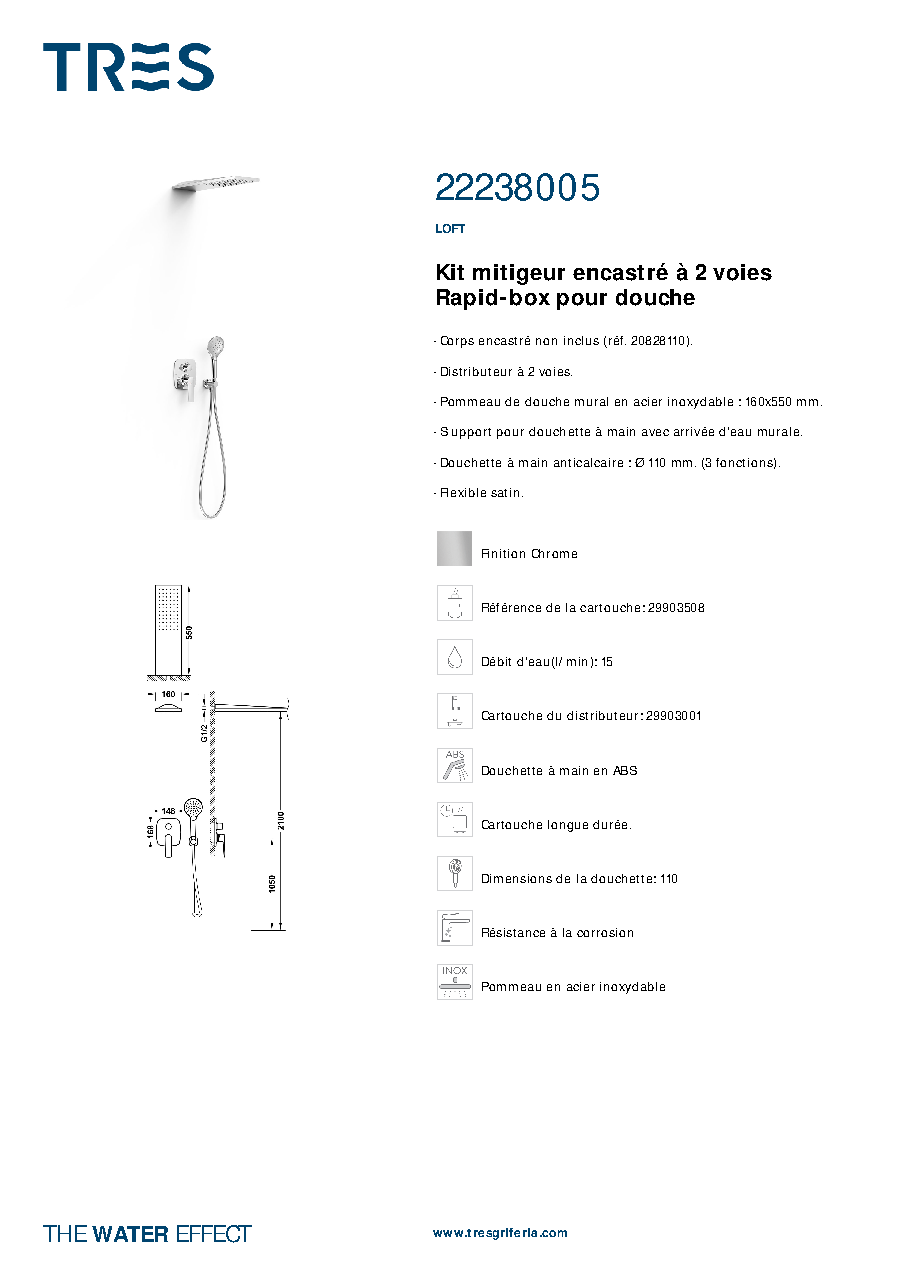 Fiche technique fournisseur