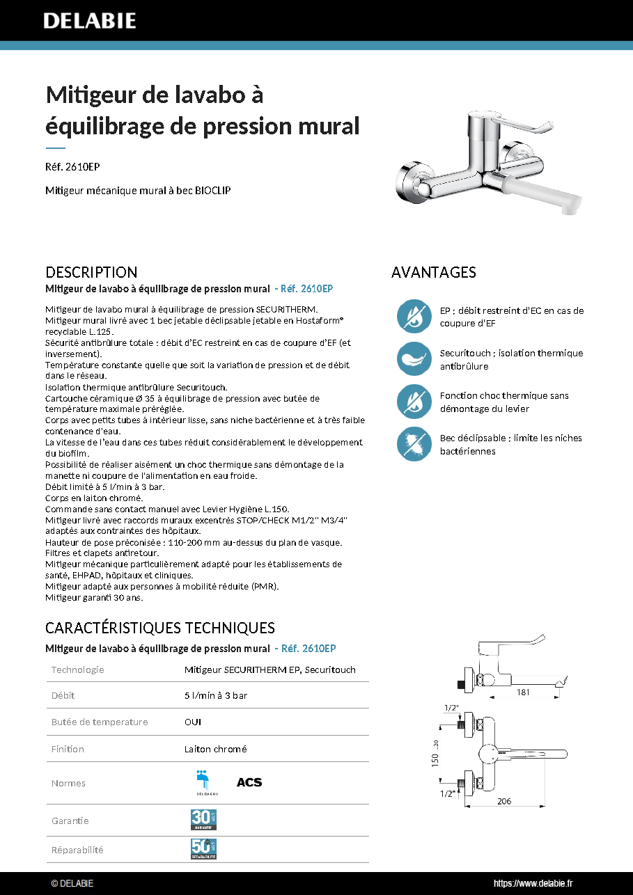 Fiche technique fournisseur