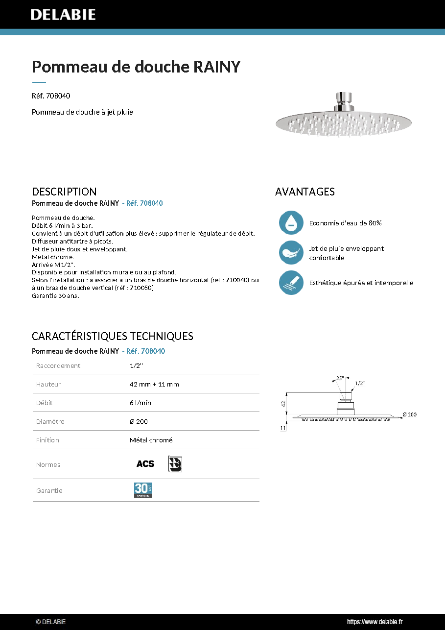 Fiche technique fournisseur
