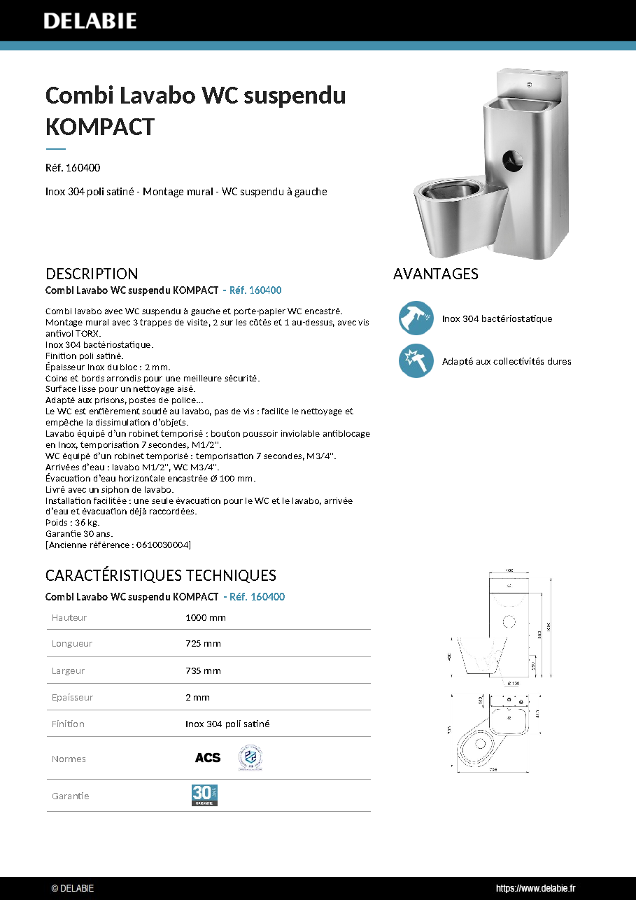 Fiche technique fournisseur