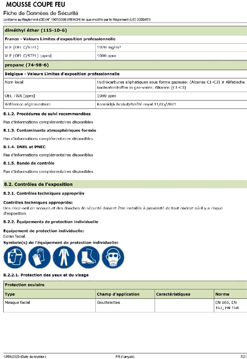 Fiche technique fournisseur