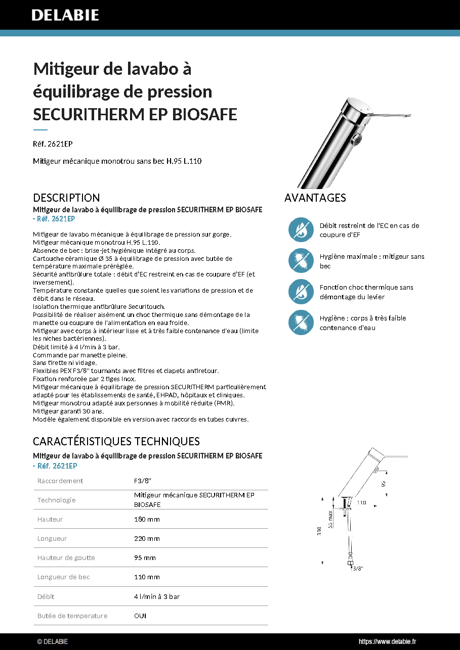 Fiche technique fournisseur