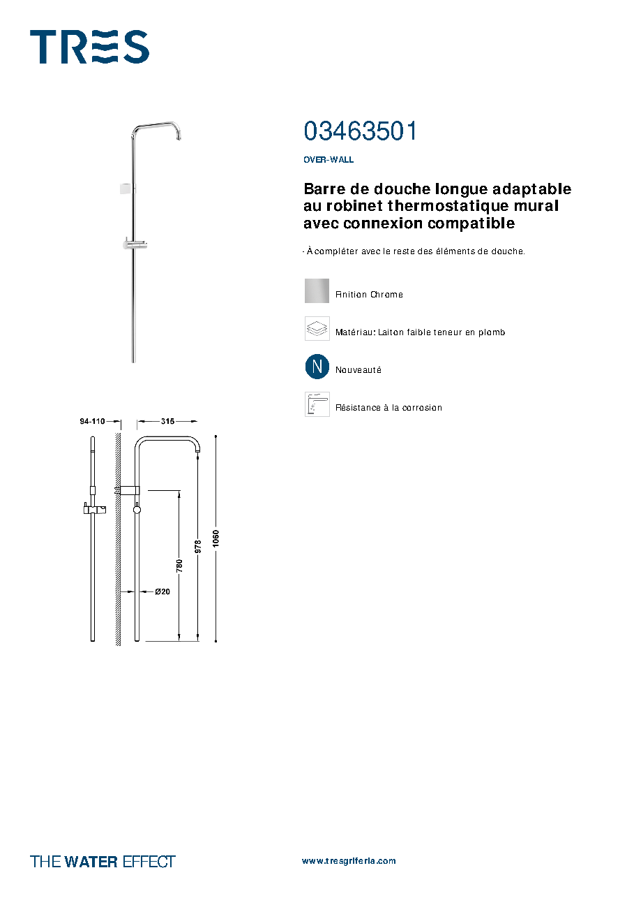 Fiche technique fournisseur