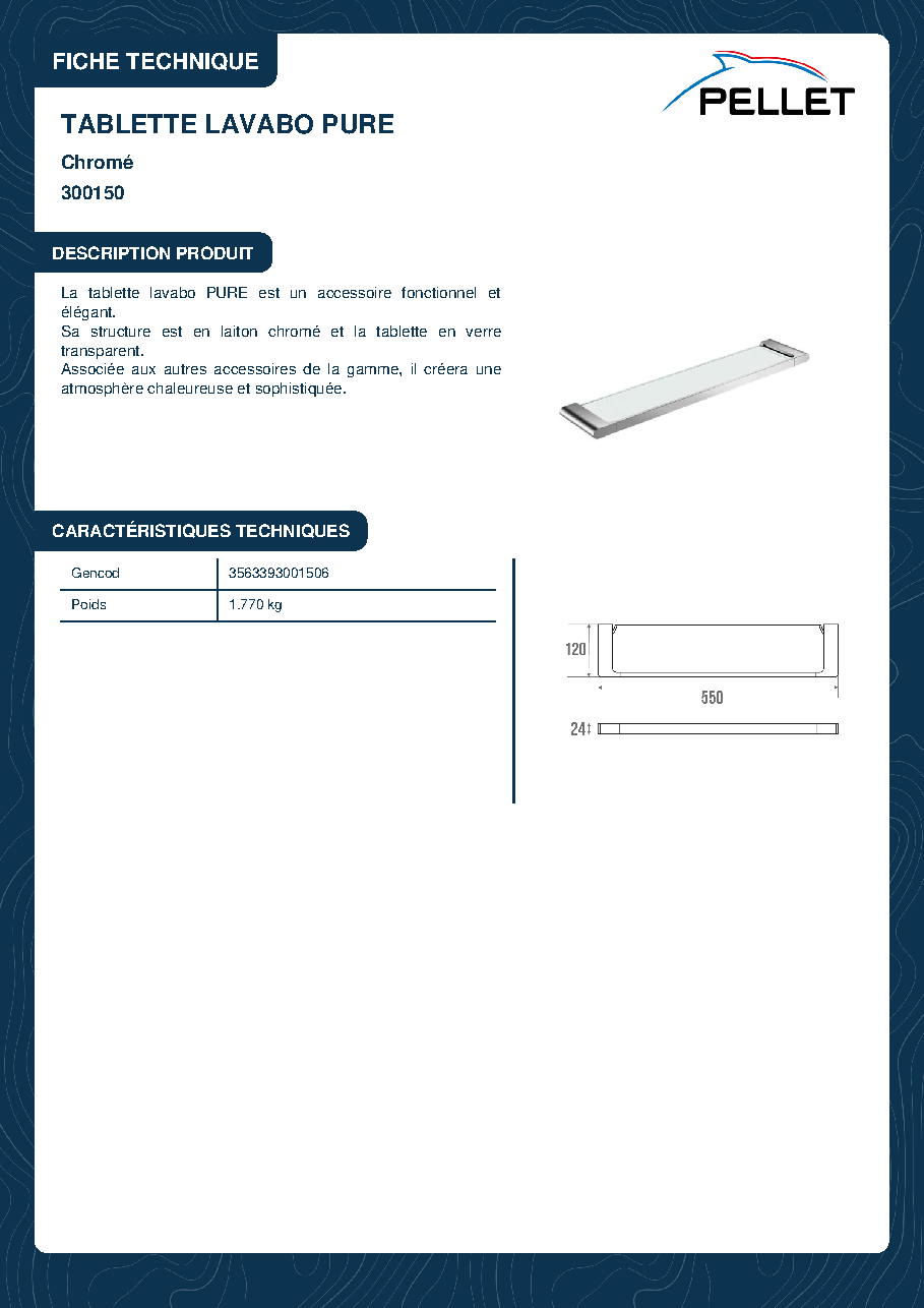Fiche technique fournisseur