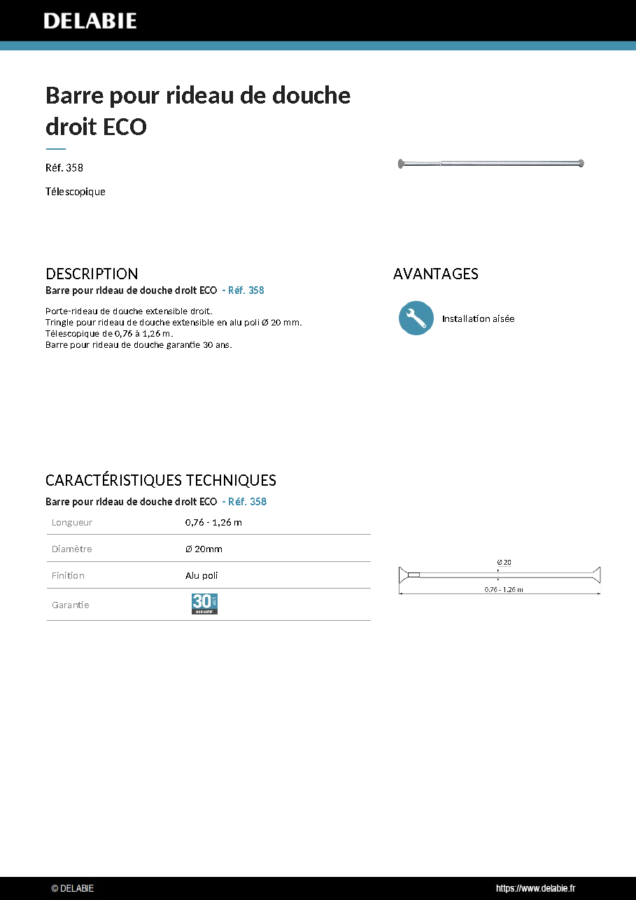 Fiche technique fournisseur