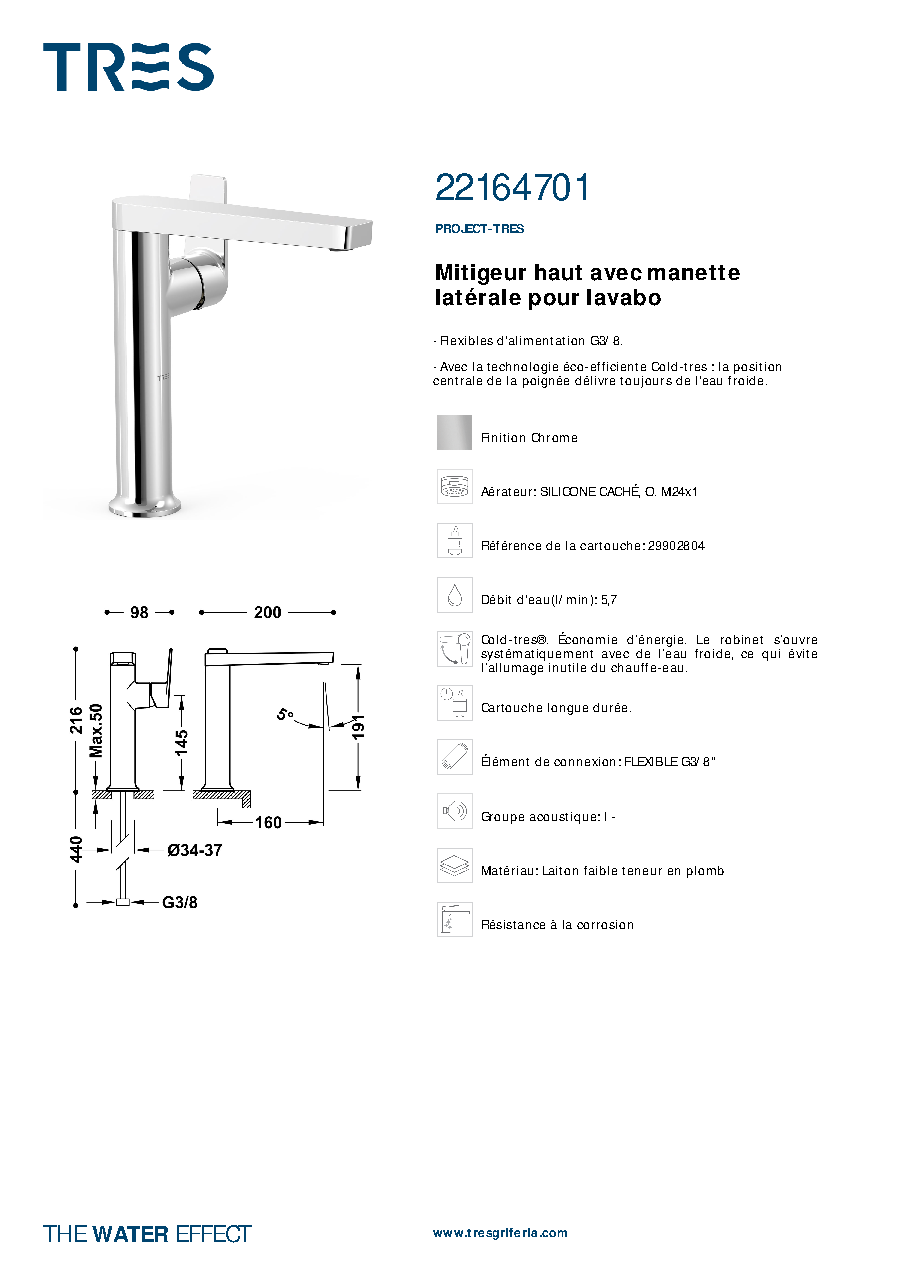 Fiche technique fournisseur