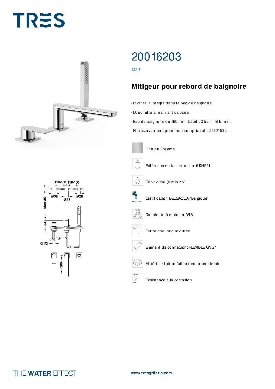 Fiche technique fournisseur