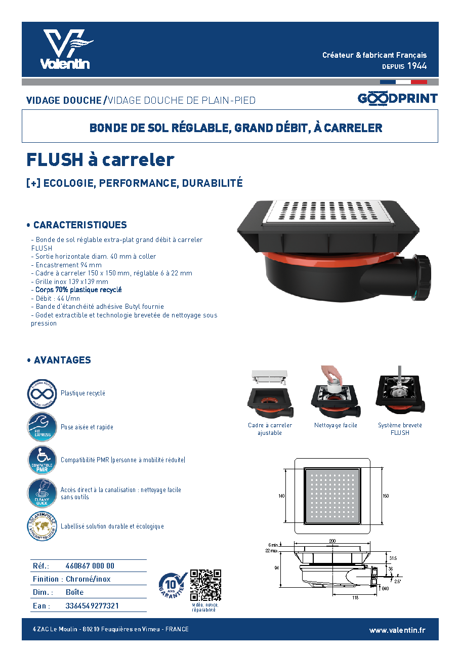 Fiche technique fournisseur