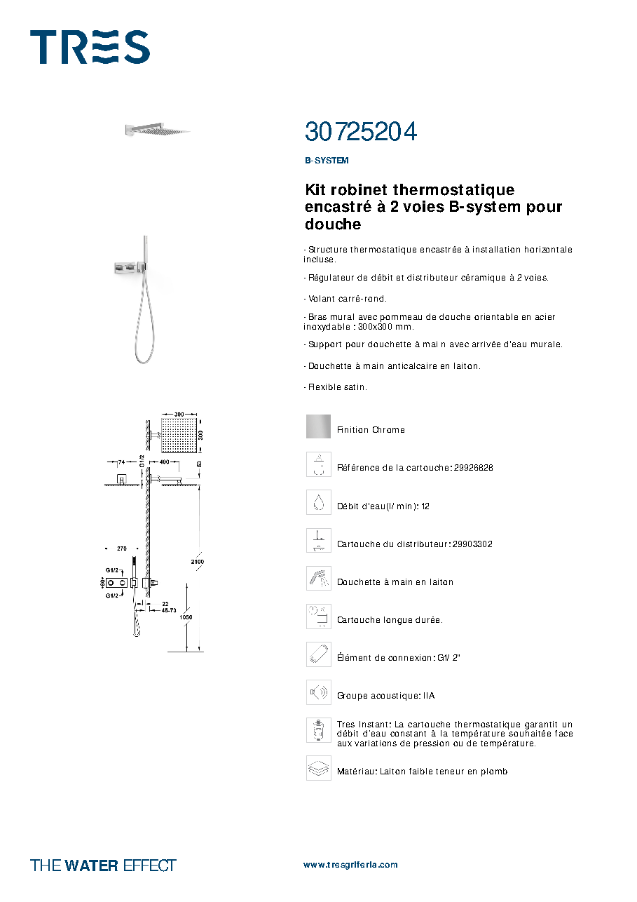 Fiche technique fournisseur