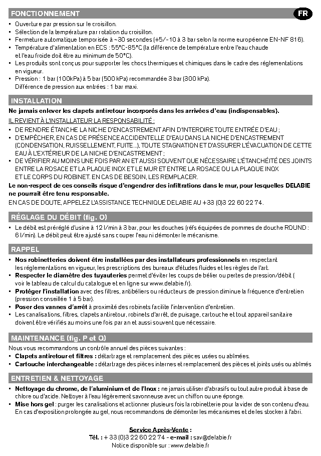 Fiche technique fournisseur