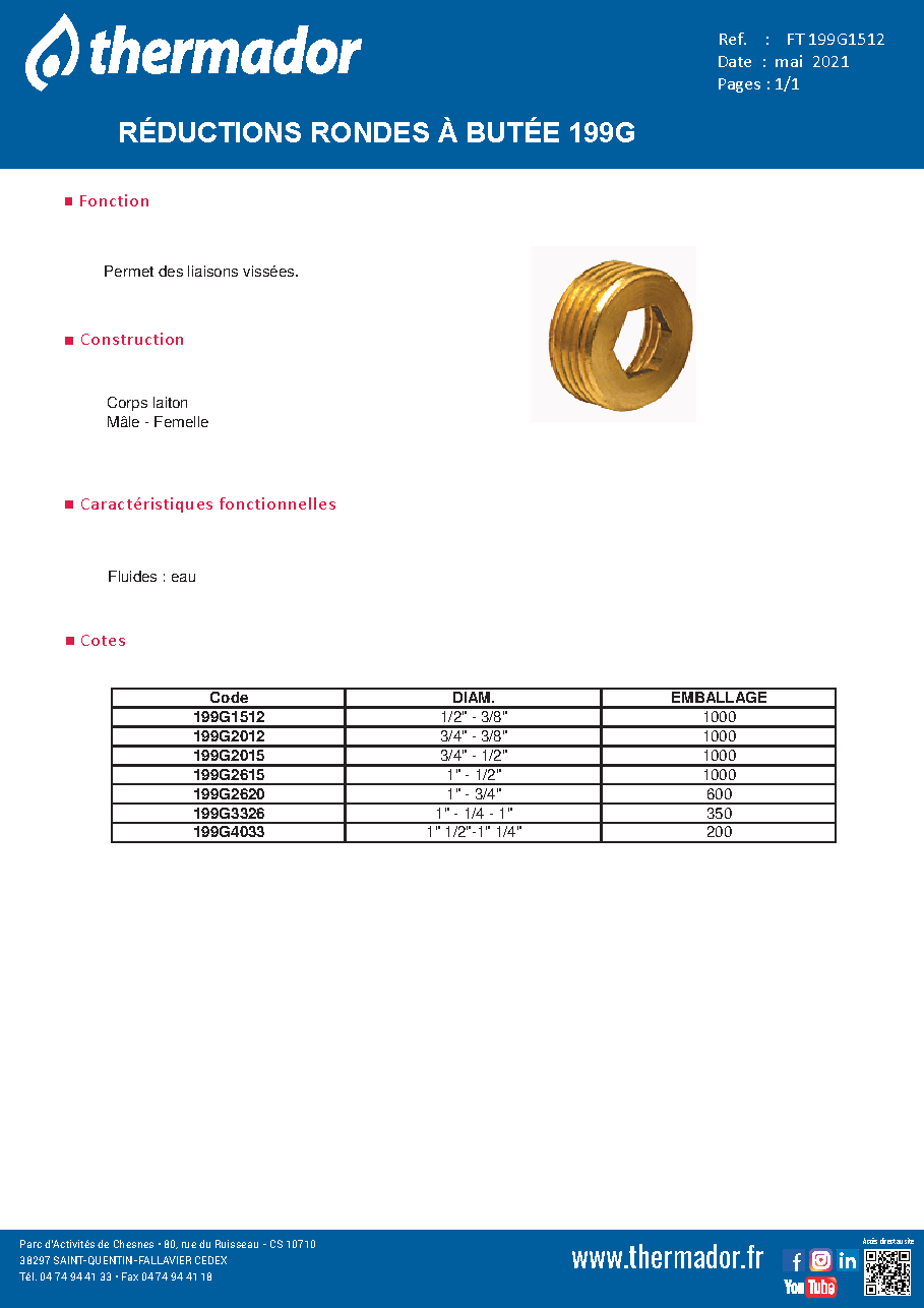 Fiche technique fournisseur