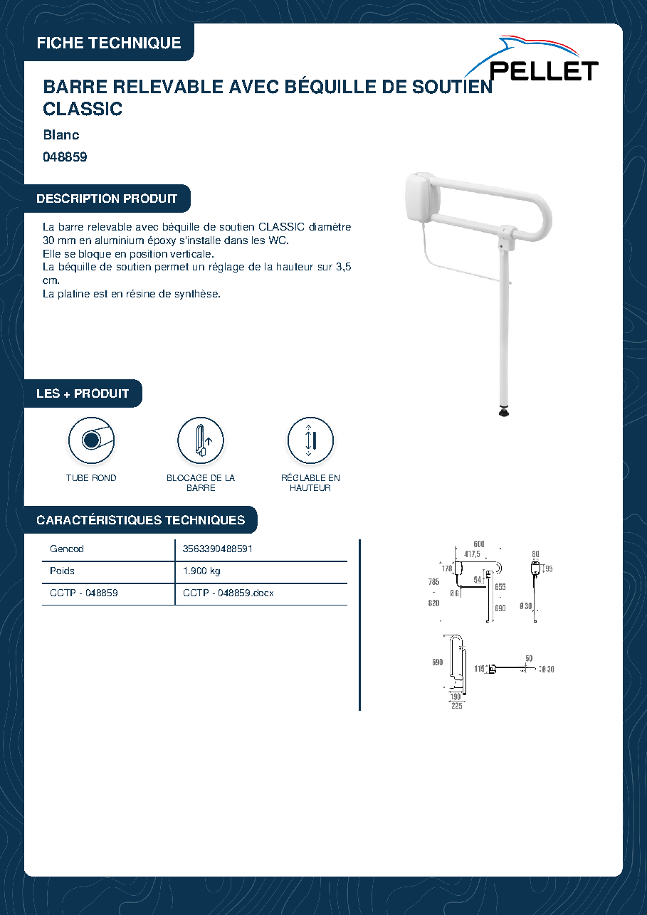 Fiche technique fournisseur
