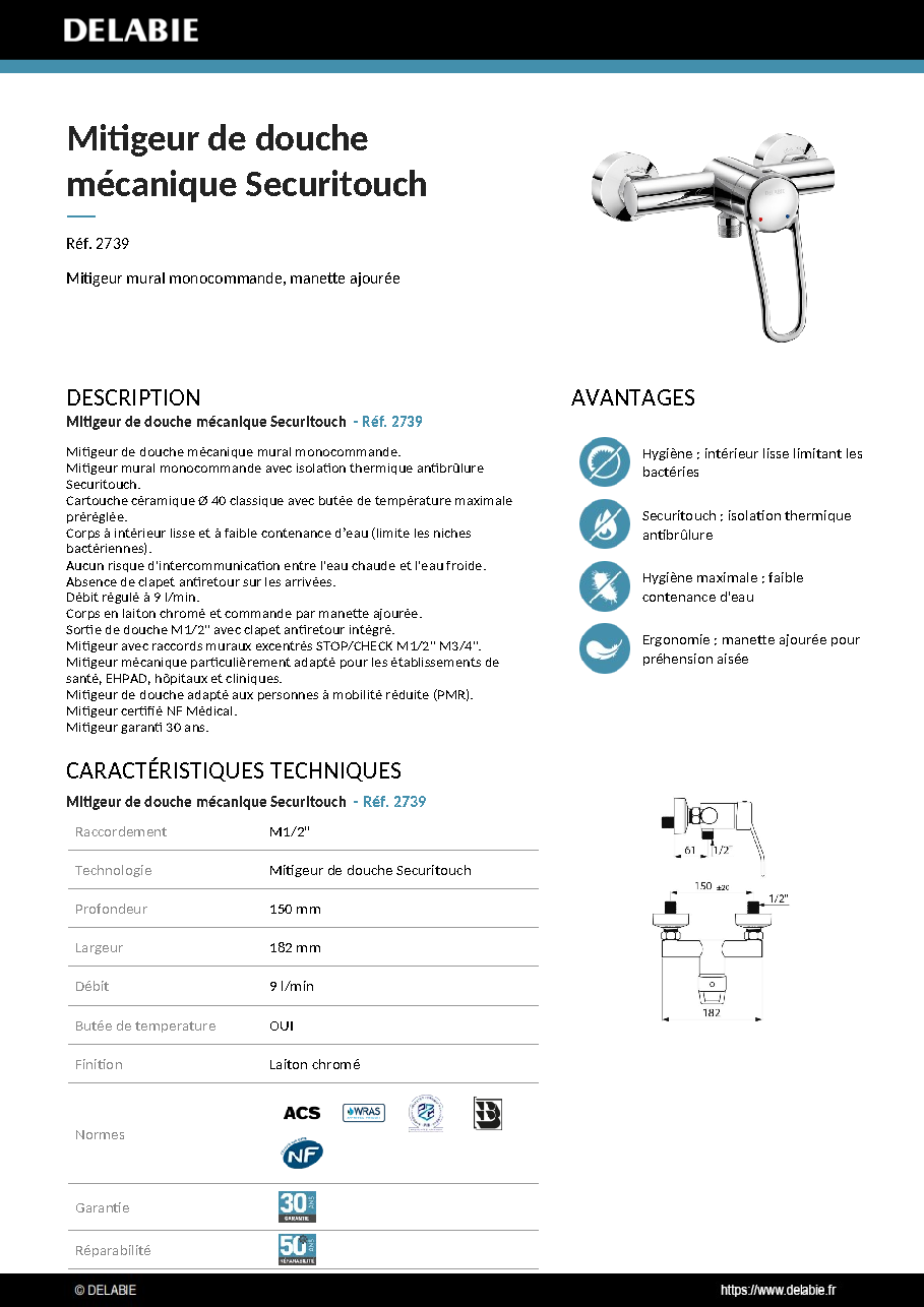 Fiche technique fournisseur