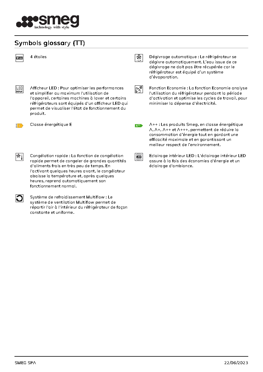 Fiche technique fournisseur