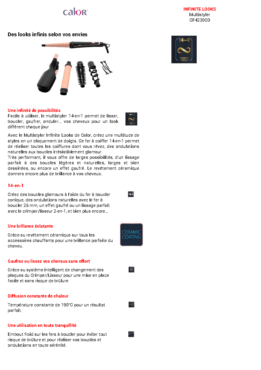 Fiche technique fournisseur