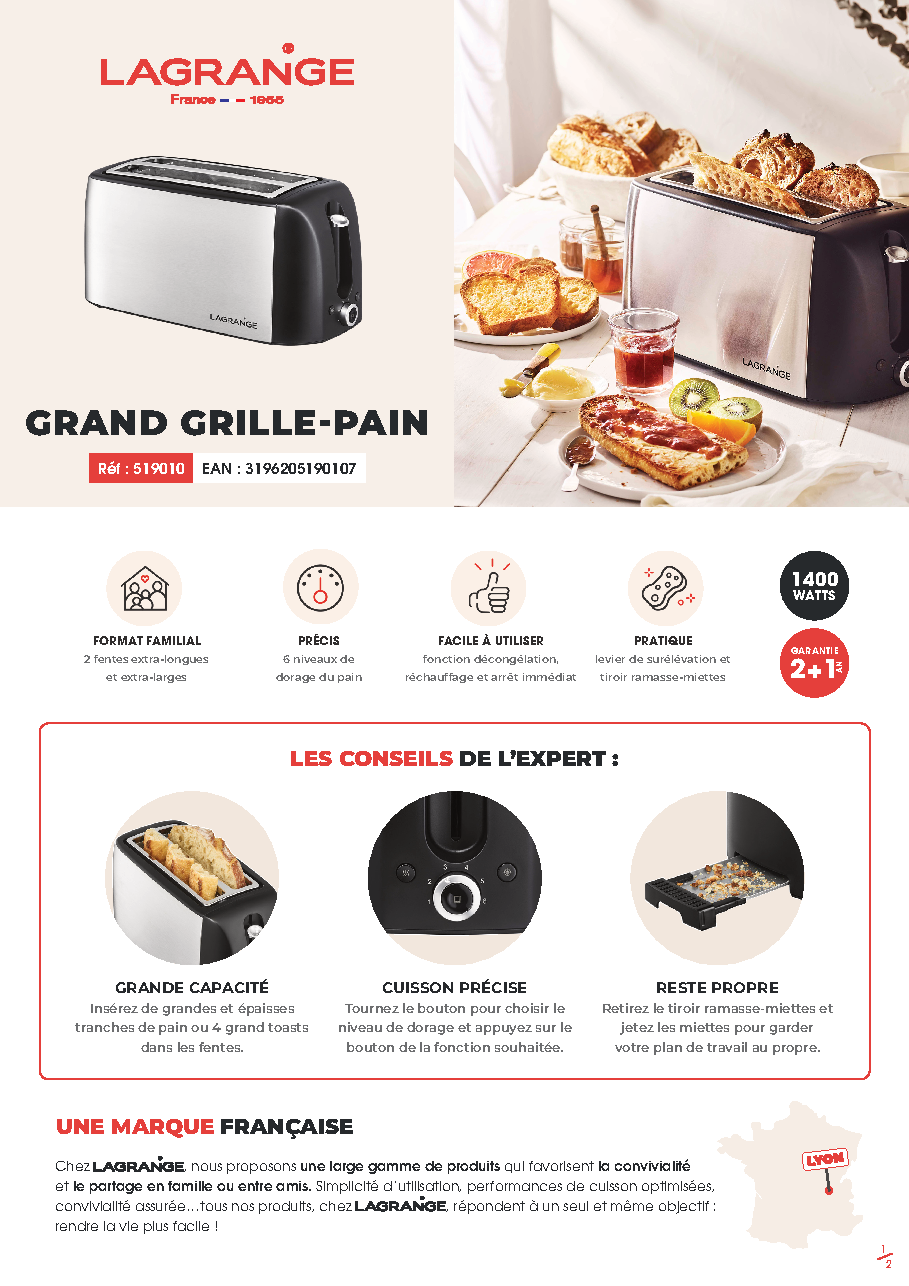 Fiche technique fournisseur