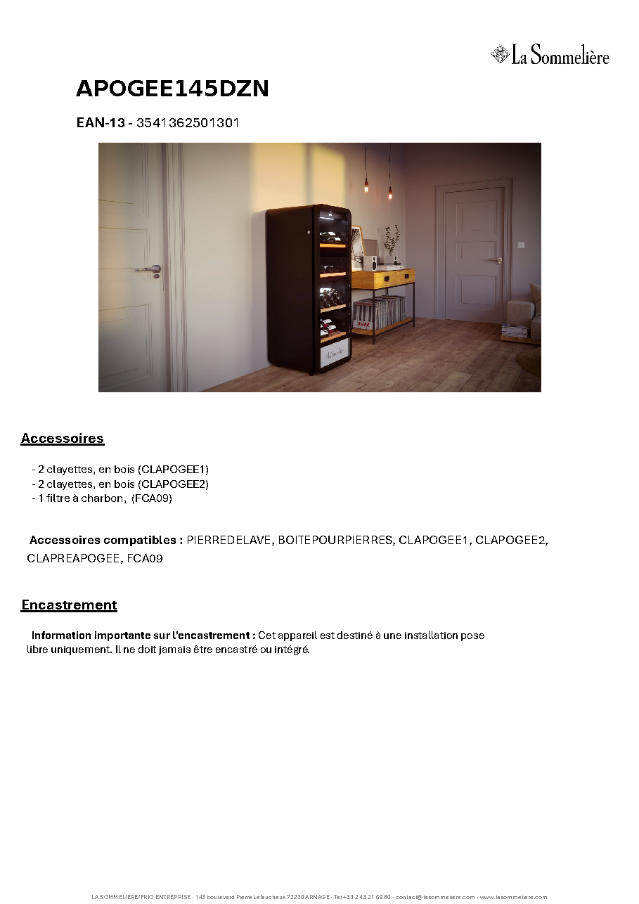 Fiche technique fournisseur