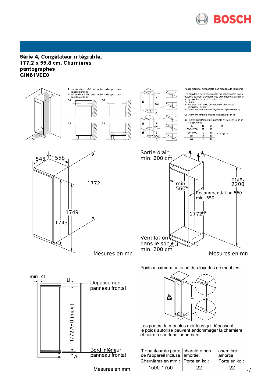 Fiche technique fournisseur
