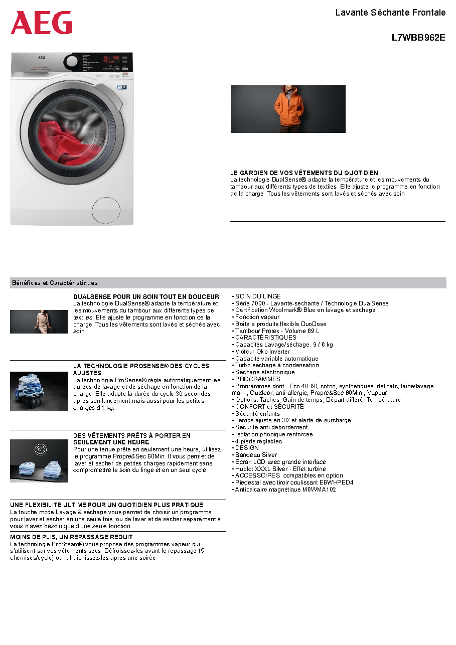 Fiche technique fournisseur