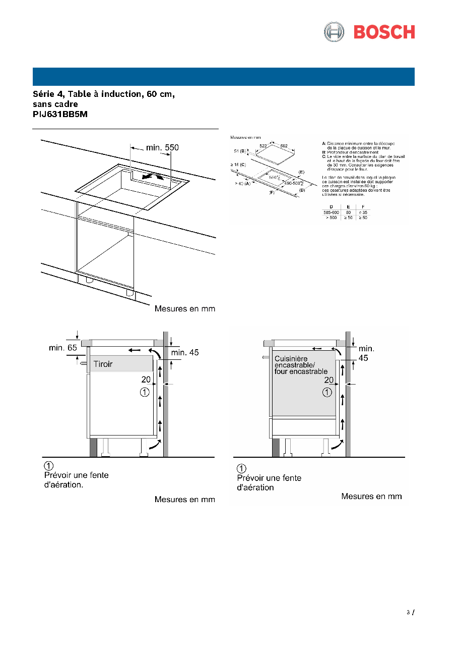 Fiche technique fournisseur