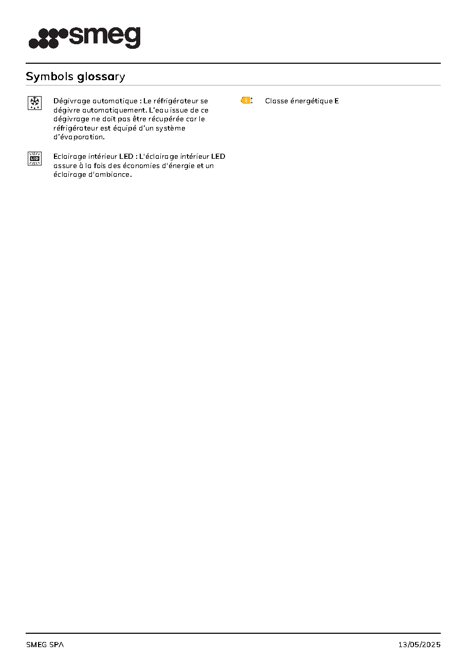 Fiche technique fournisseur