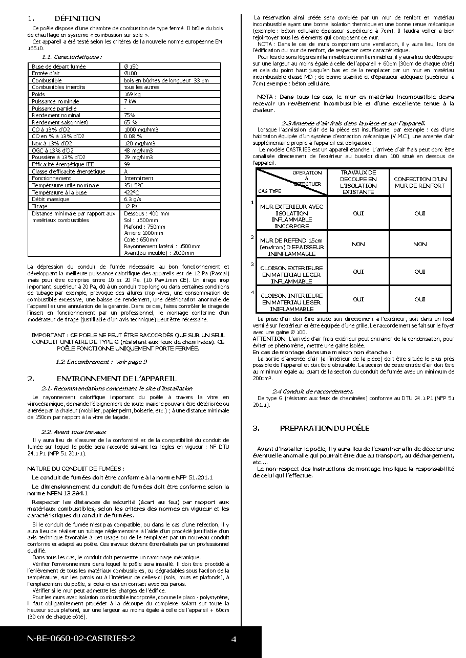 Fiche technique fournisseur
