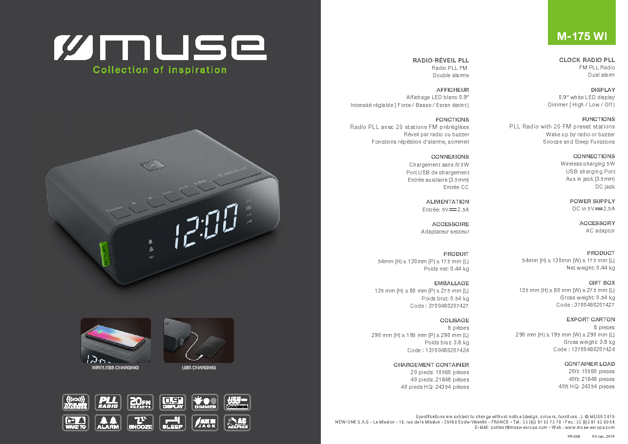 Fiche technique fournisseur