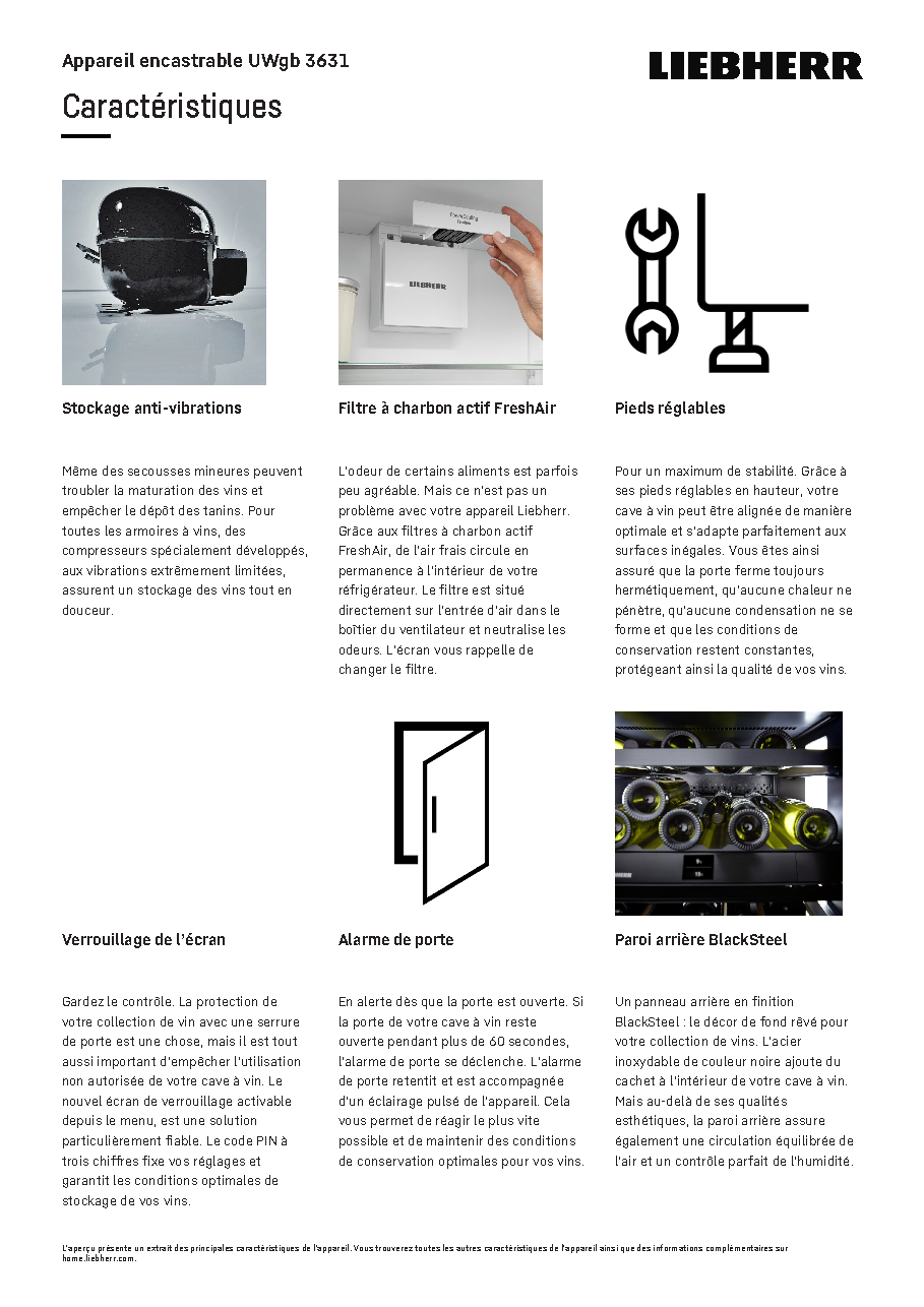 Fiche technique fournisseur