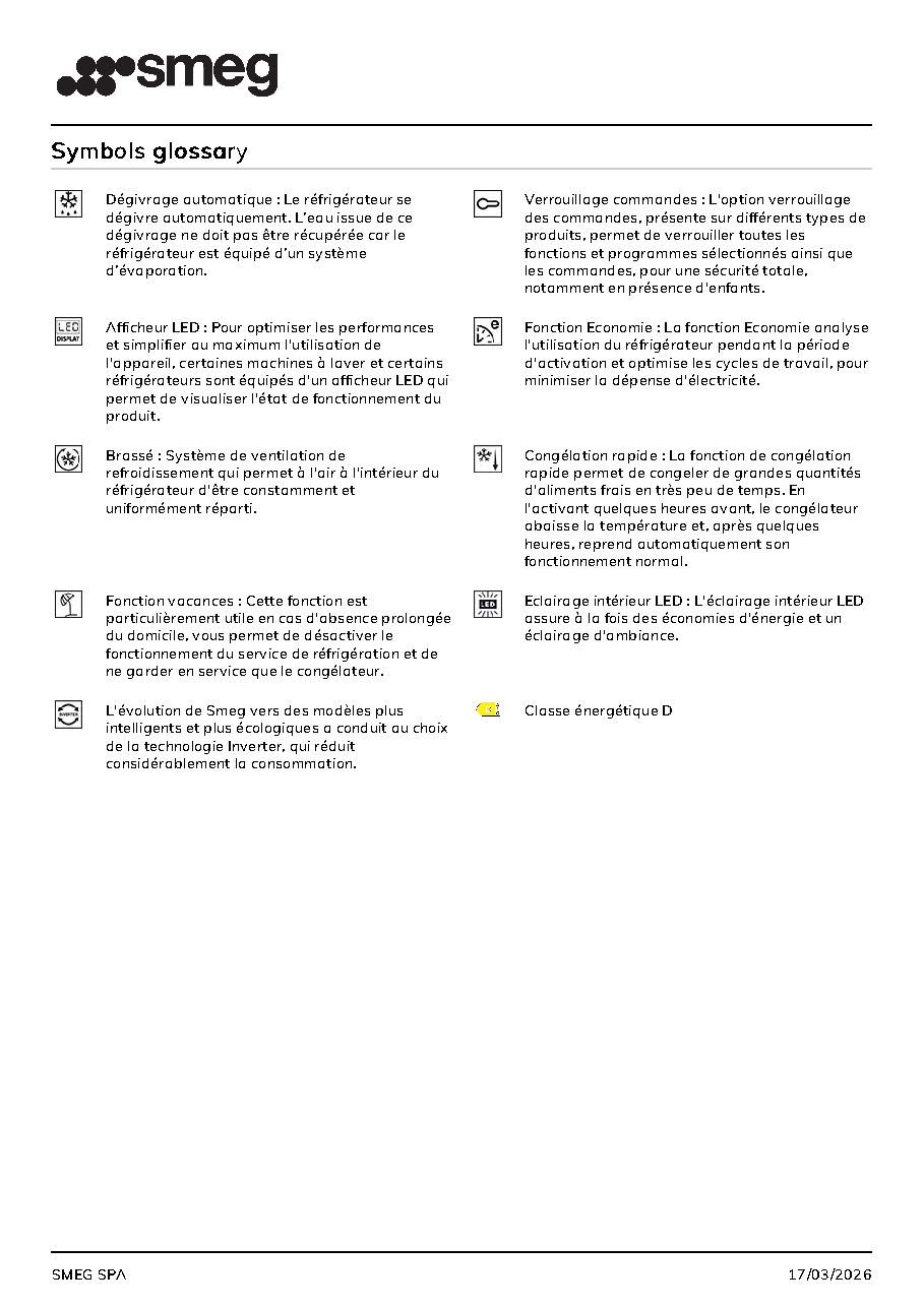 Fiche technique fournisseur
