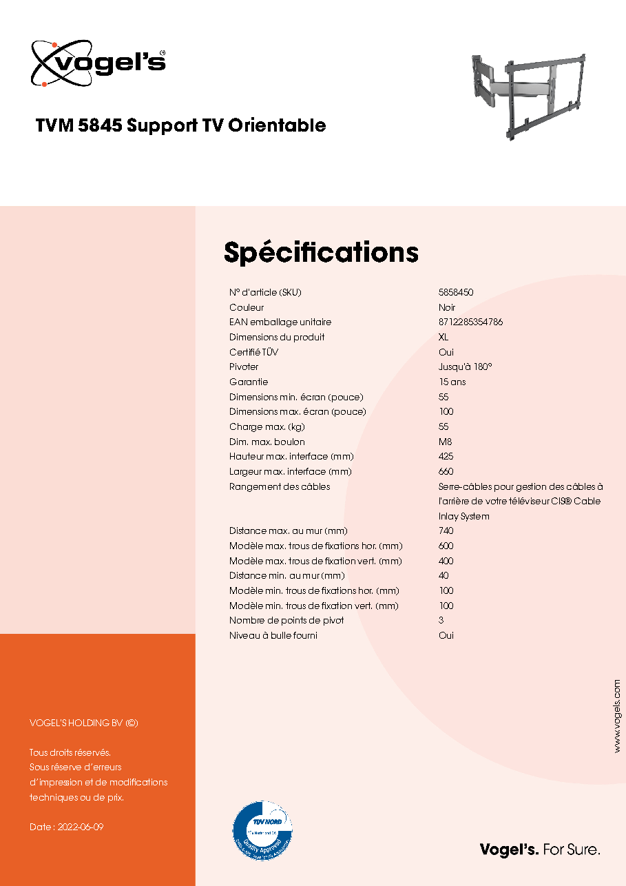 Fiche technique fournisseur