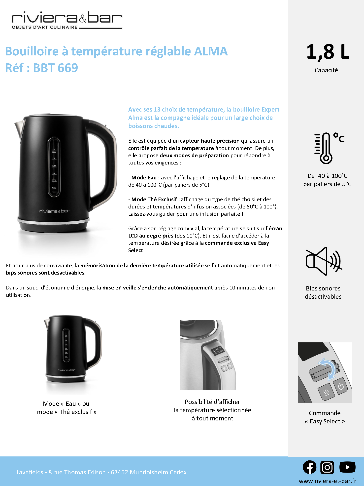 Fiche technique fournisseur