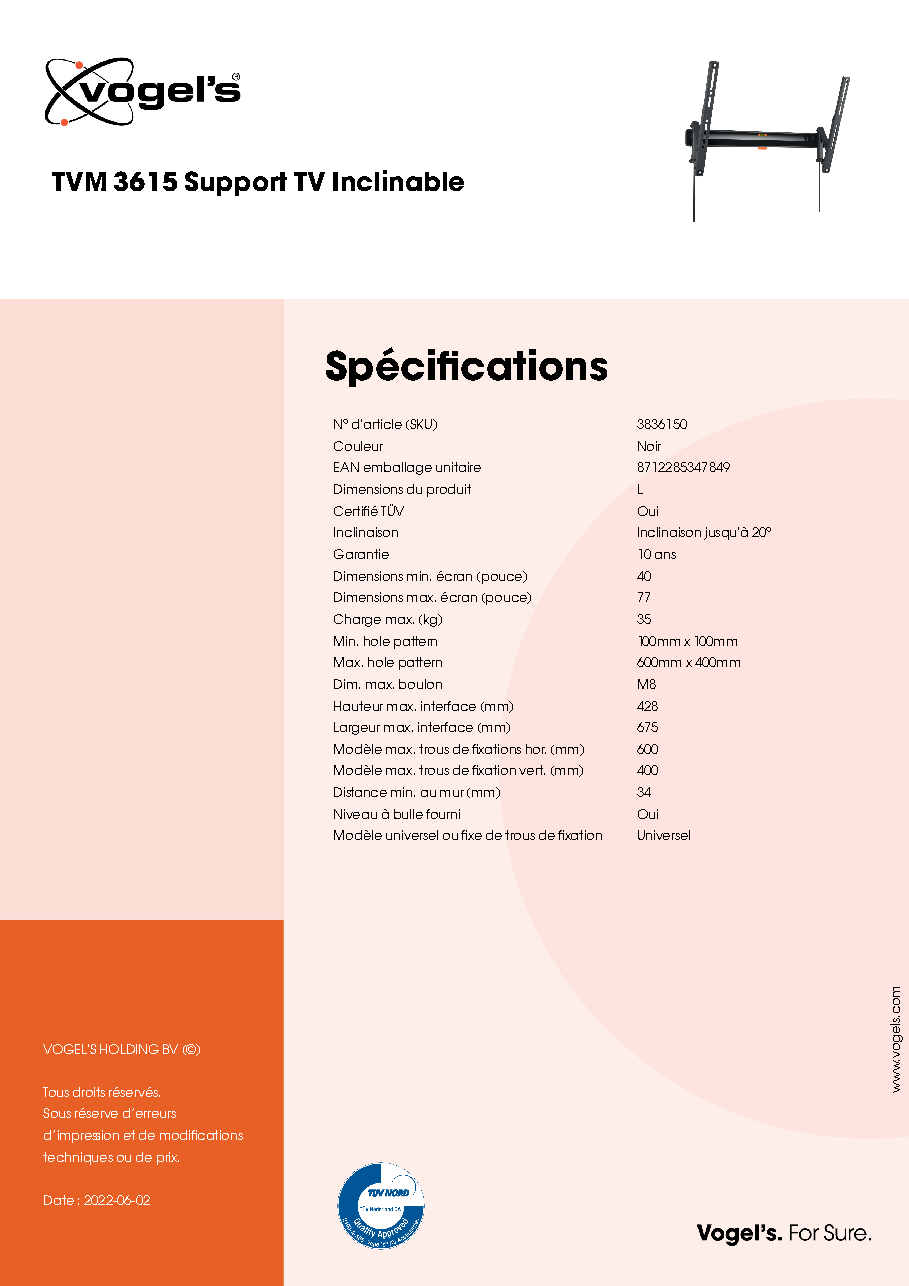 Fiche technique fournisseur