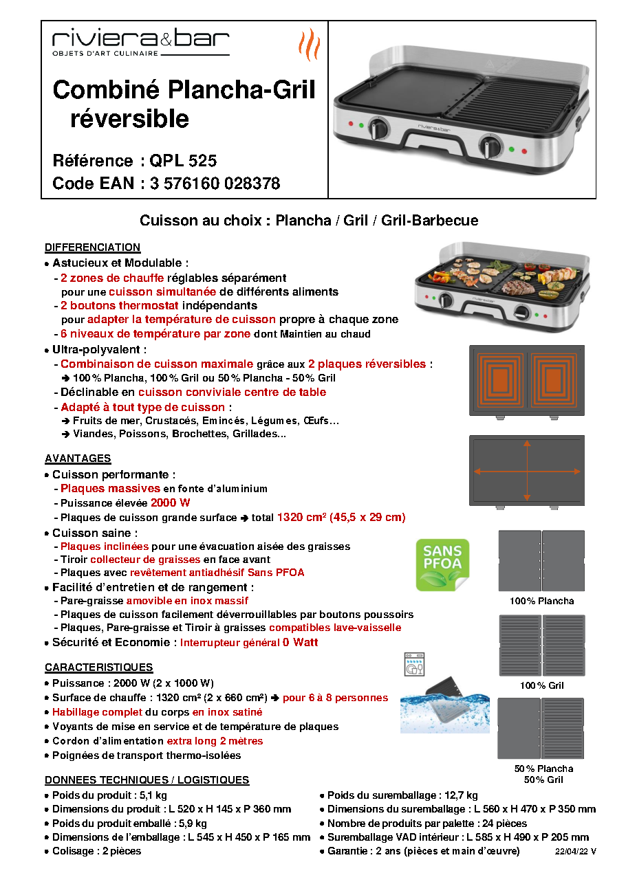 Fiche technique fournisseur