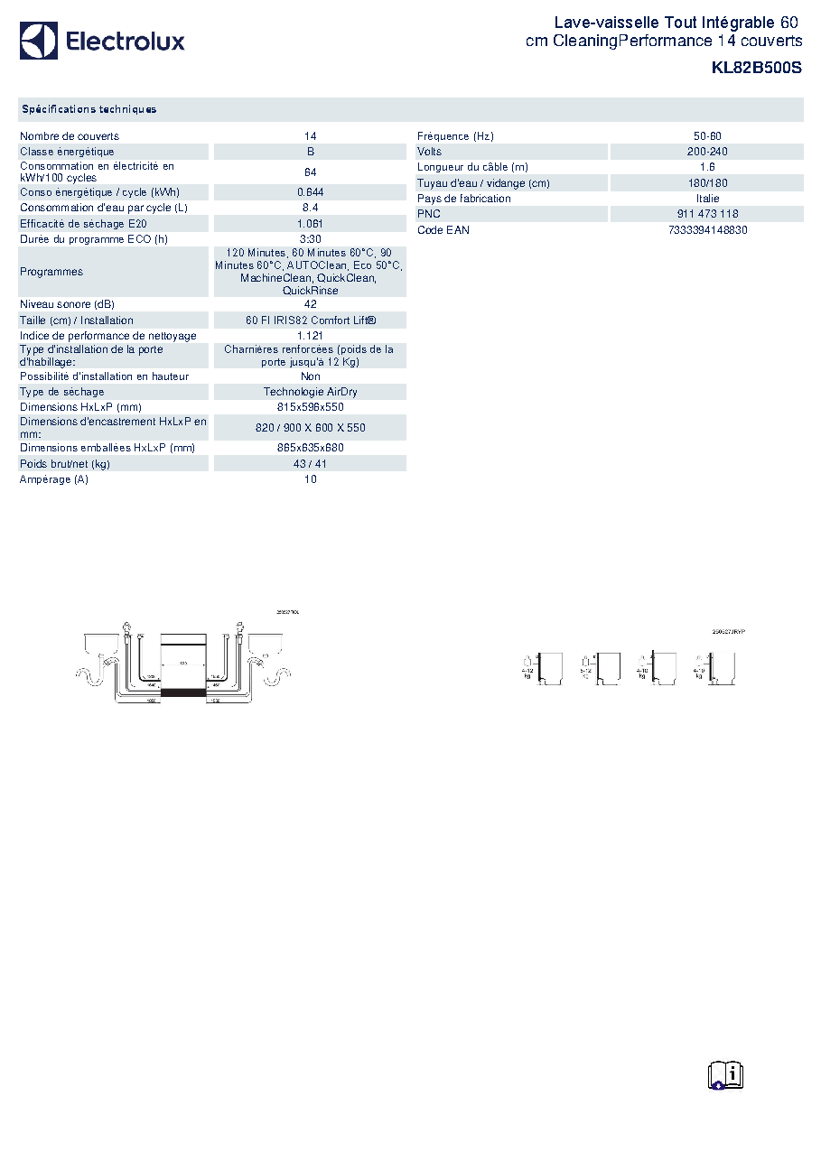 Fiche technique fournisseur