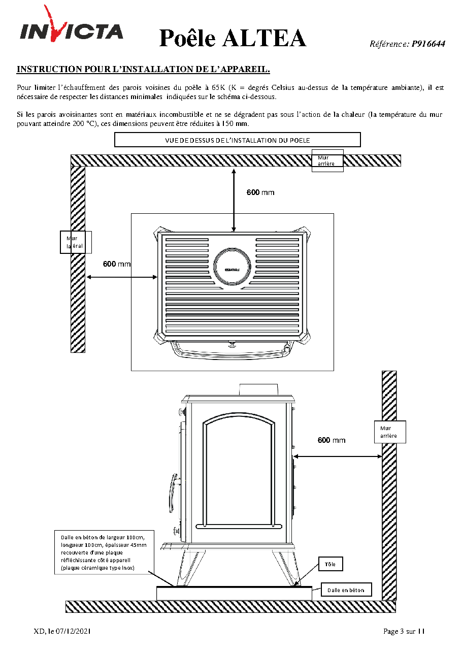 Fiche technique fournisseur