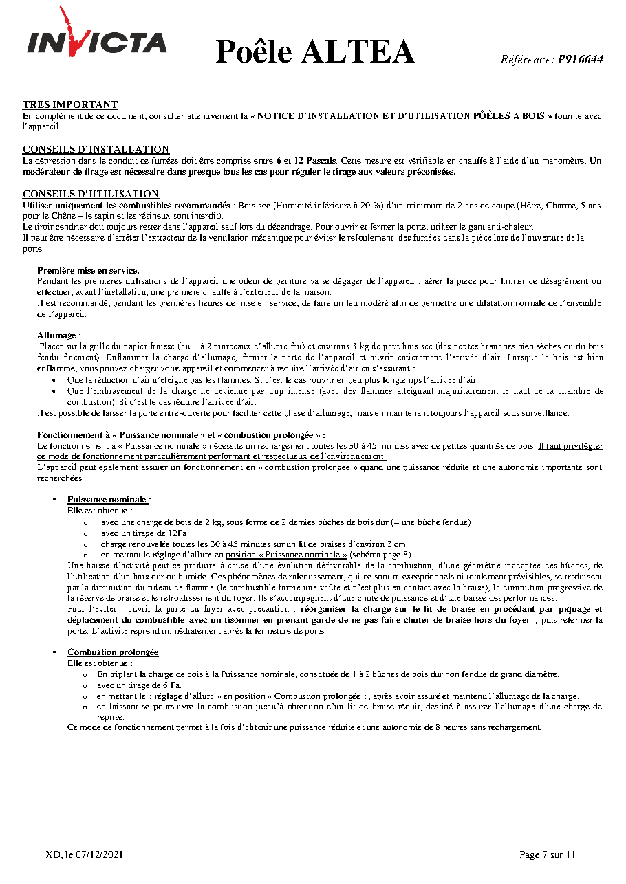 Fiche technique fournisseur