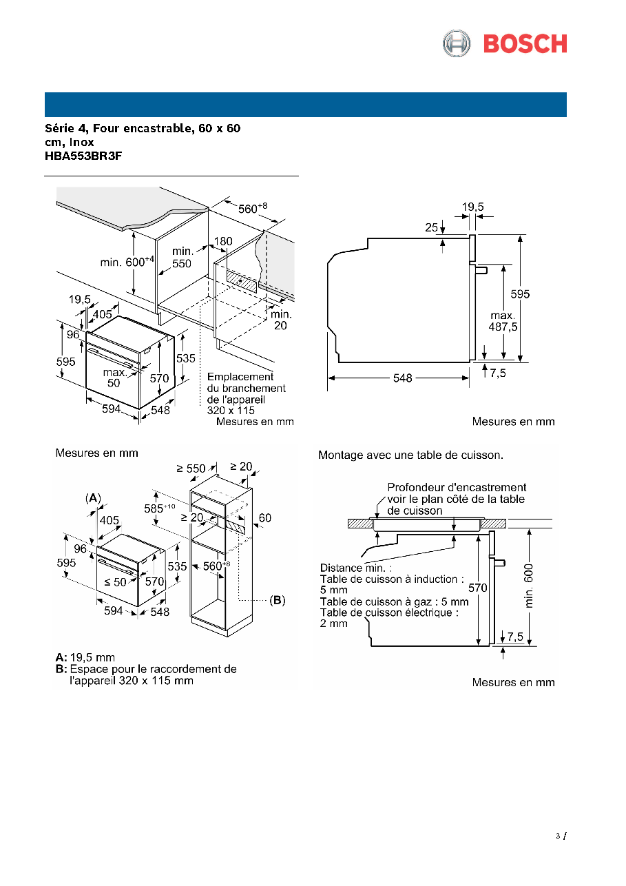 Fiche technique fournisseur