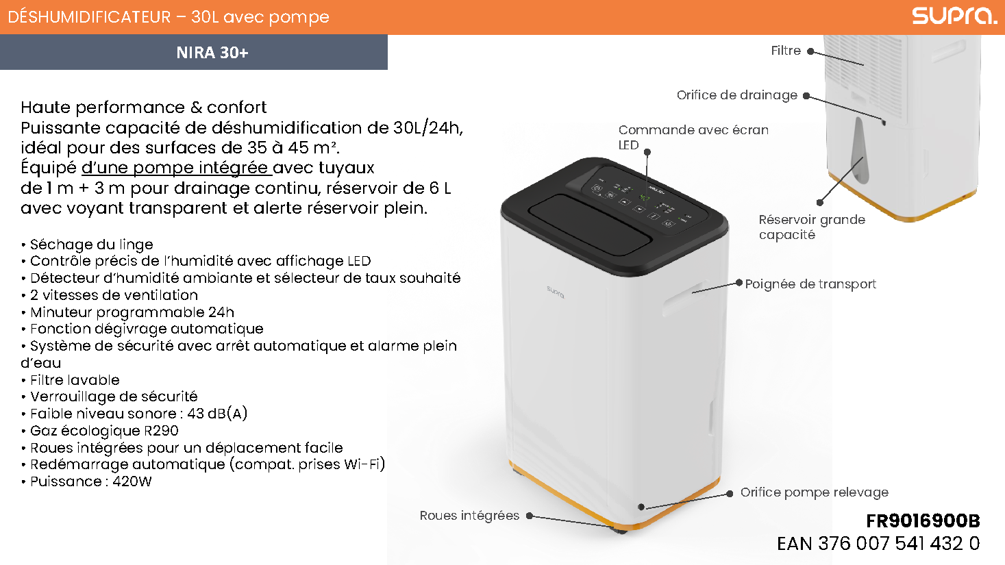 Fiche technique fournisseur