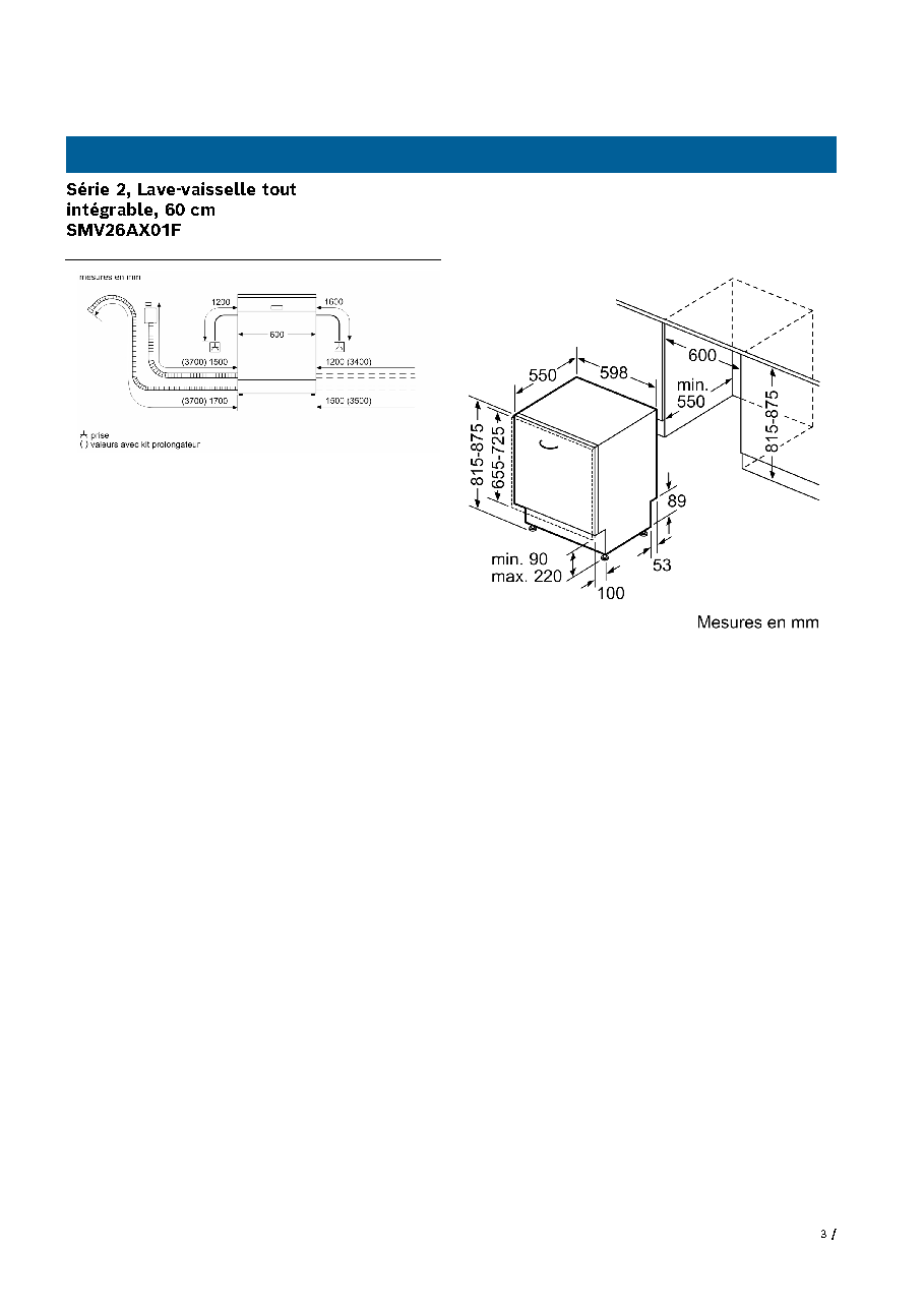 Fiche technique fournisseur