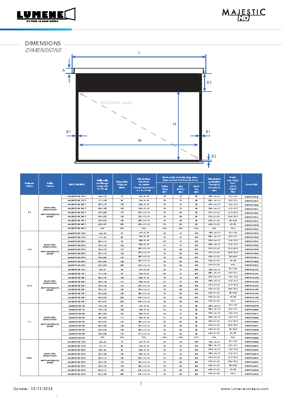 Fiche technique fournisseur
