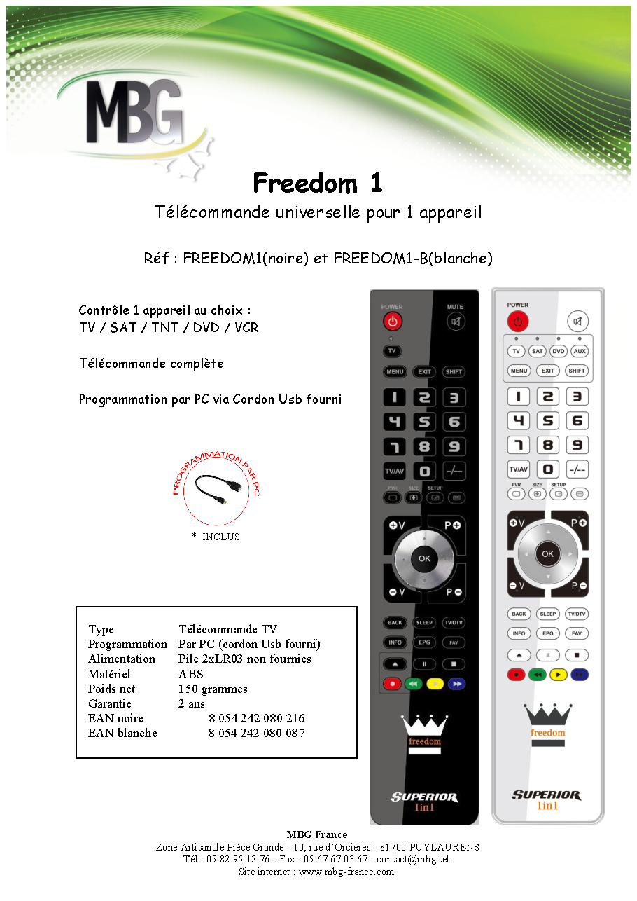 Fiche technique fournisseur