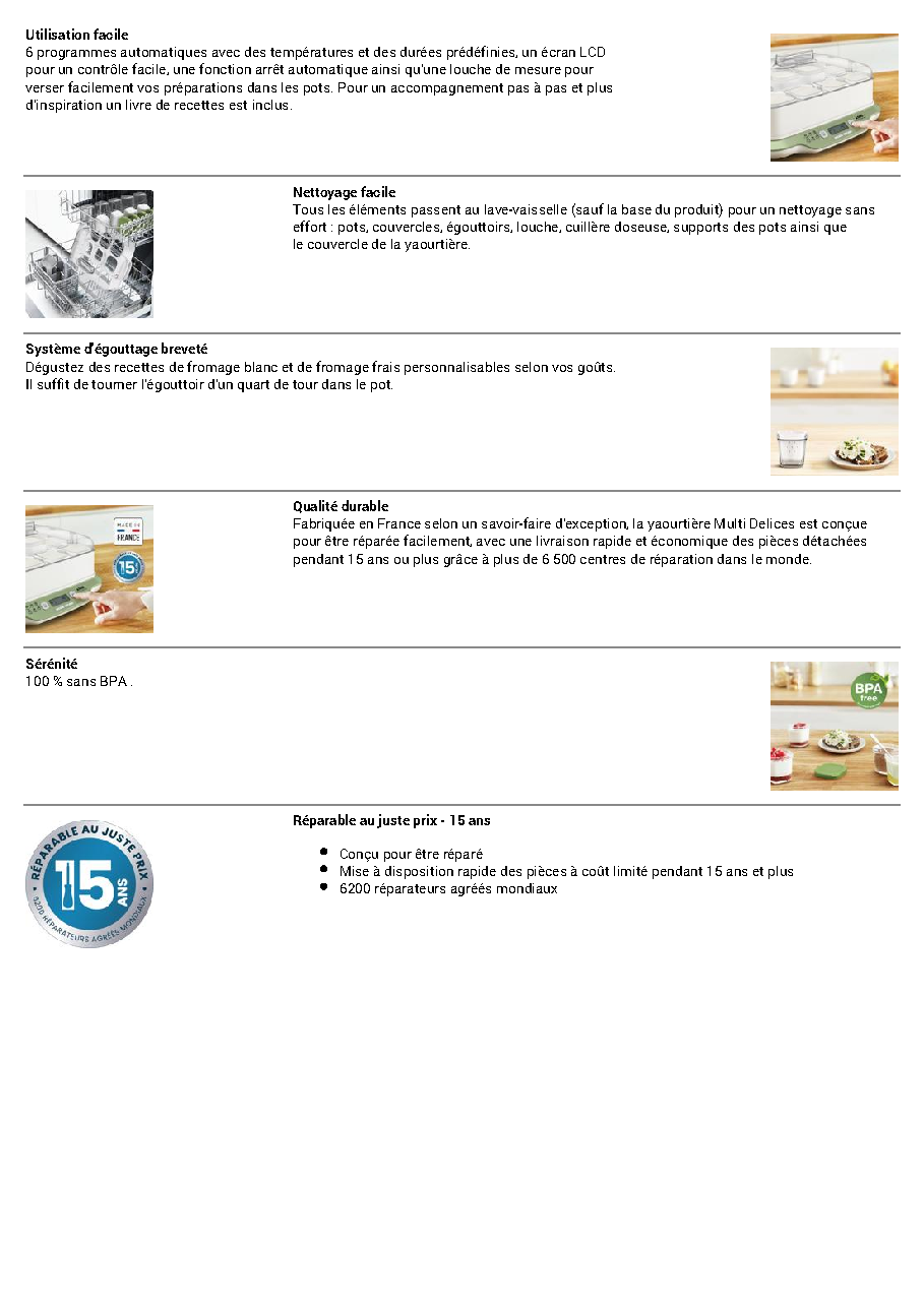 Fiche technique fournisseur