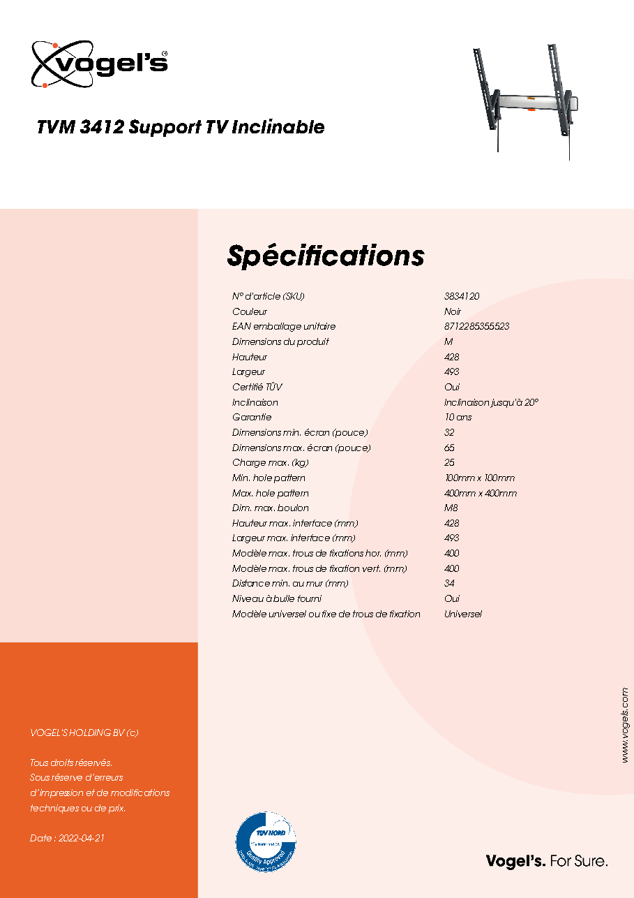 Fiche technique fournisseur
