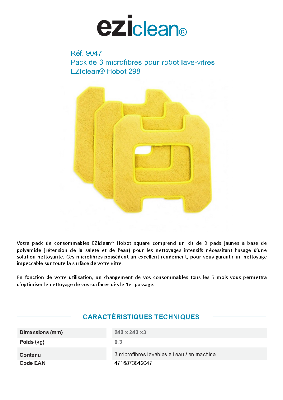 Fiche technique fournisseur