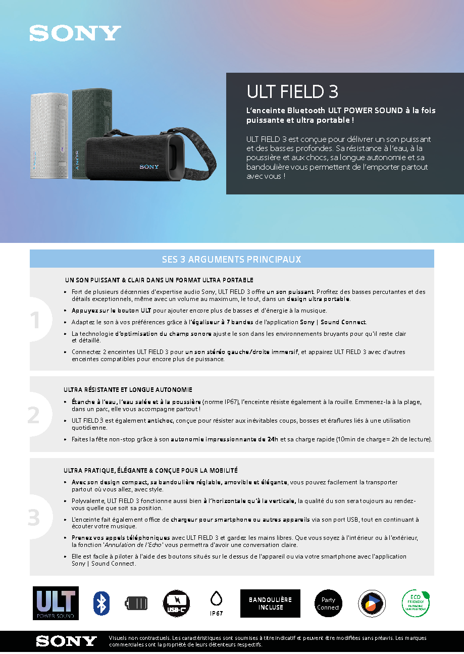 Fiche technique fournisseur