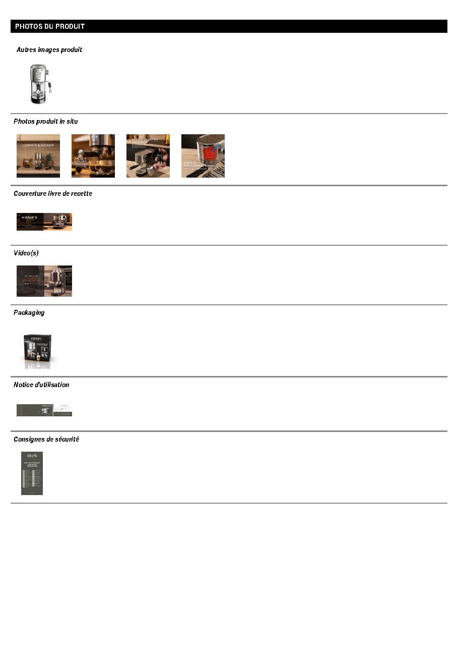 Fiche technique fournisseur