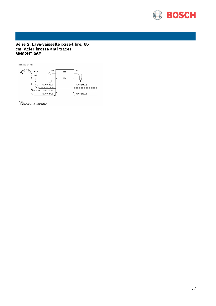 Fiche technique fournisseur